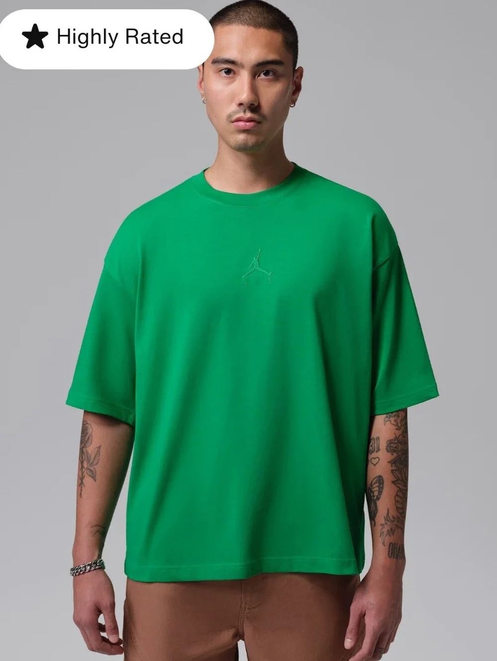 Nike Jordan Flight Essentials Oversized T-Shirt ~ Green IB7345-310 Men’s: L *NWT